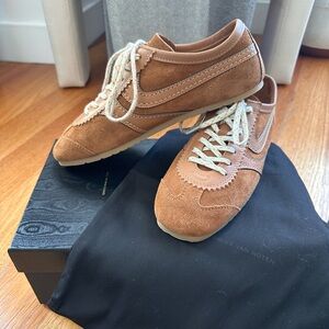BRAND NEW AUTHENTIC Dries Van Noten Tan Suede Sneakers